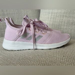 Adidas Cloudfoam Pure Size 1.5 Color Aero Pink, Silver Metallic, Cloud White
